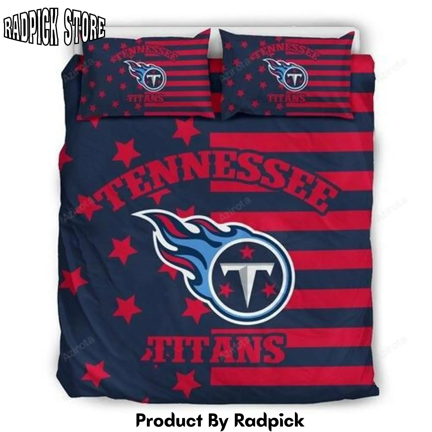 Radpick star mashup column tennessee titans 3d customize bedding setduvet cover bedroom set rp3272017